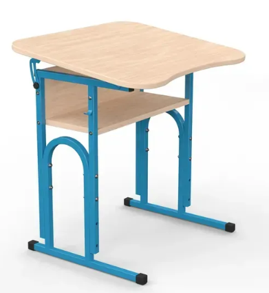 Стіл учнівський 05 №4-6/600х500 рег.нахил МФ Вересень